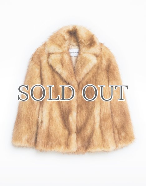 画像1: ［STAND STUDIO］ Janice Jacket フェイクファージャケット - Natural (1)