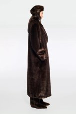 画像4: ［STAND STUDIO］Solene Fur Beret エコファーベレー帽 - Brown (4)