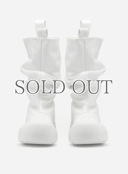 画像1: 【Pre Order】［YUME YUME］ Fisherman ショートブーツ- Wrinkled White (1)