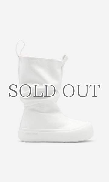 画像2: 【Pre Order】［YUME YUME］ Fisherman ショートブーツ- Wrinkled White (2)