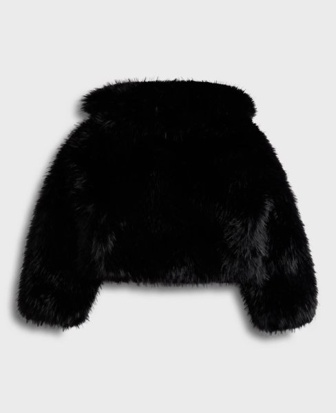 画像2: ［STAND STUDIO］Samara Faux Fox-Fur Jacket エコフォックスファージャケット - Black (2)