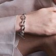 画像1: BIKO - Chloe Bracelet クロエチェーンブレスレット - Silver (1)