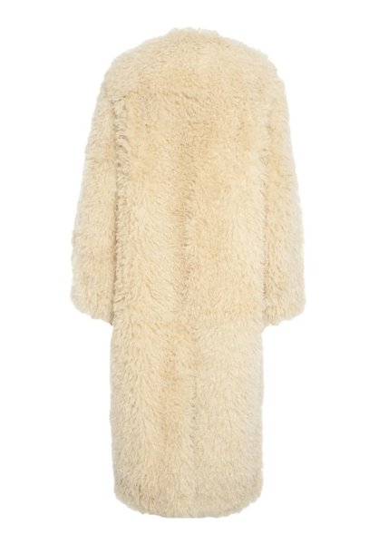 画像3: ［STAND STUDIO］Carolina Coat  カーリーエコファーコート - Off White (3)
