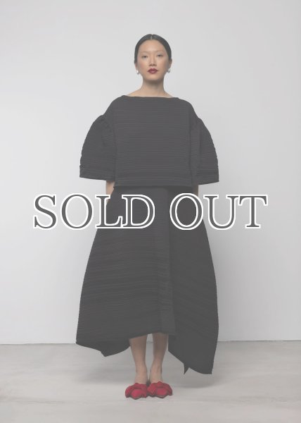 画像7: 【40%OFF】［ESTHE］Asymmetrical Pleated Skirt  アシンメトリープリーツスカート - Black (7)