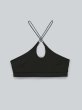 画像1: ［ESTHE］Cross Cut Bralette クロスカットブラトップ - Black (1)