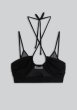 画像1: ［ESTHE］Contrast Layered Bralette レイヤードブラトップ - Black (1)