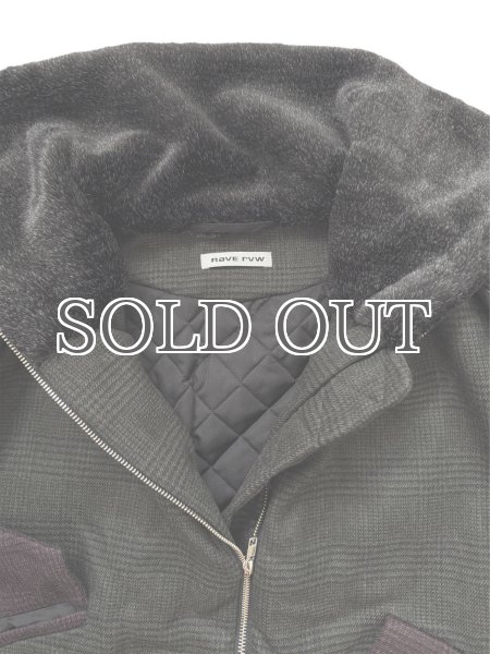 画像11: ［RAVE REVIEW］BILLIE BOMBER JACKET - DARK GREEN x GREY CHECK (11)