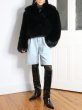 画像7: 【30%OFF】［STAND STUDIO］Samara Faux Fox-Fur Jacket エコフォックスファージャケット - Black (7)