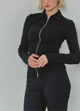 画像8: 【ANOTHER GIRL】Textured 2-Way Zip Top / テクスチャー ジップアップトップ (8)