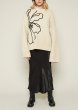 画像11: 【ANOTHER GIRL】Cream Floral Intarsia Oversized Jumper / オーバーサイズニットトップ (11)