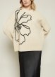 画像10: 【ANOTHER GIRL】Cream Floral Intarsia Oversized Jumper / オーバーサイズニットトップ (10)