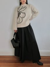 画像7: 【ANOTHER GIRL】Cream Floral Intarsia Oversized Jumper / オーバーサイズニットトップ (7)