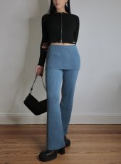 画像9: 【ANOTHER GIRL】Fold-Over Ribbed Trousers / フォールドオーバーリブパンツ (9)