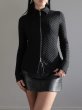 画像2: 【ANOTHER GIRL】Textured 2-Way Zip Top / テクスチャー ジップアップトップ (2)