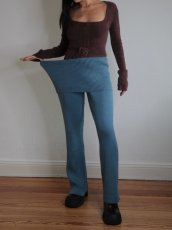 画像5: 【ANOTHER GIRL】Fold-Over Ribbed Trousers / フォールドオーバーリブパンツ (5)