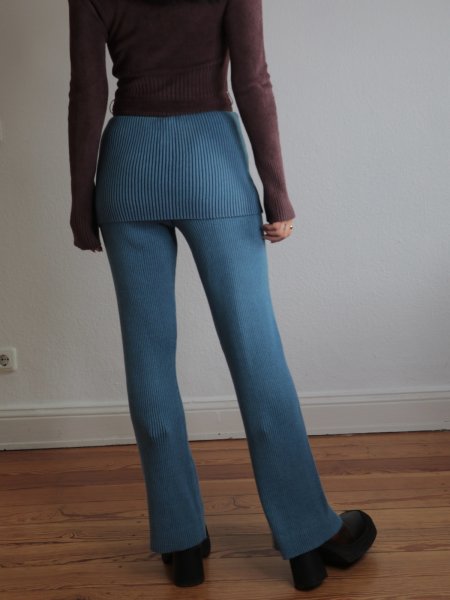 画像7: 【ANOTHER GIRL】Fold-Over Ribbed Trousers / フォールドオーバーリブパンツ (7)