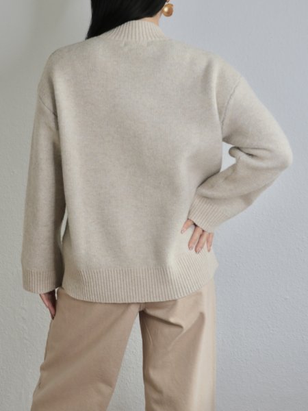 画像5: 【ANOTHER GIRL】Cream Floral Intarsia Oversized Jumper / オーバーサイズニットトップ (5)