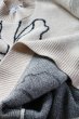 画像18: 【ANOTHER GIRL】Cream Floral Intarsia Oversized Jumper / オーバーサイズニットトップ (18)
