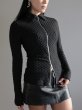画像3: 【ANOTHER GIRL】Textured 2-Way Zip Top / テクスチャー ジップアップトップ (3)