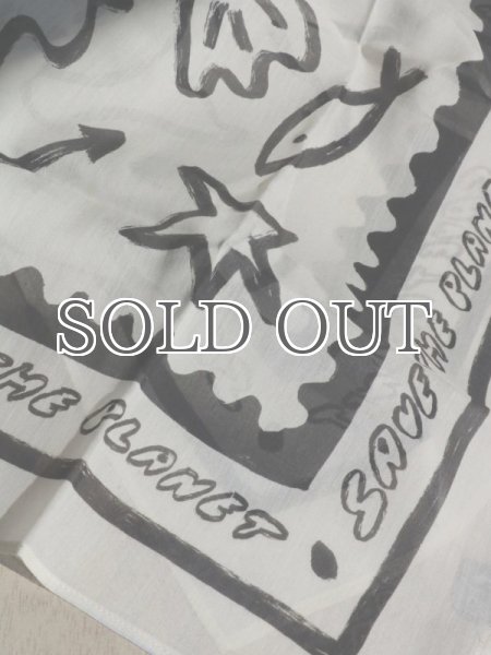 画像8: ARDE - SAVE THE PLANET scarf (63 x 63cm) (8)