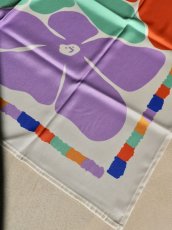 画像5: ARDE - ARTY FLOWERS scarf (70 x 70cm) (5)