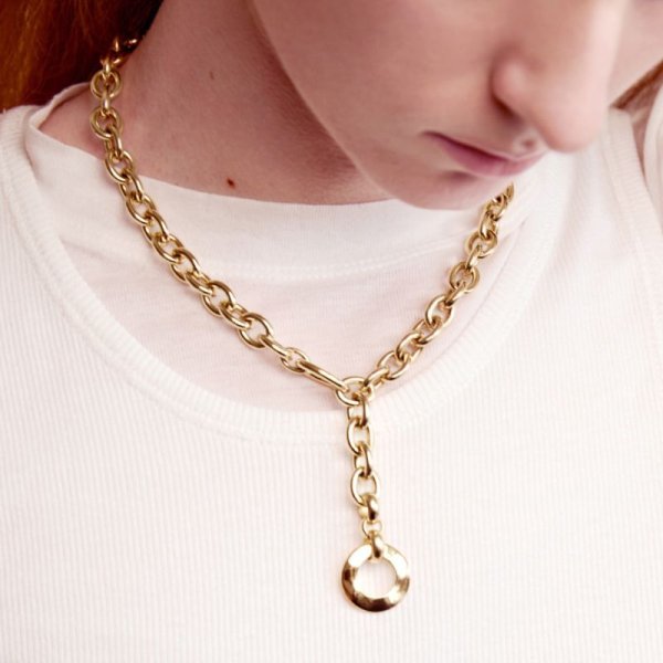 画像2: BIKO - Ava Clip Lariat  アヴァ ラリアットクリップネックレス - Gold (2)