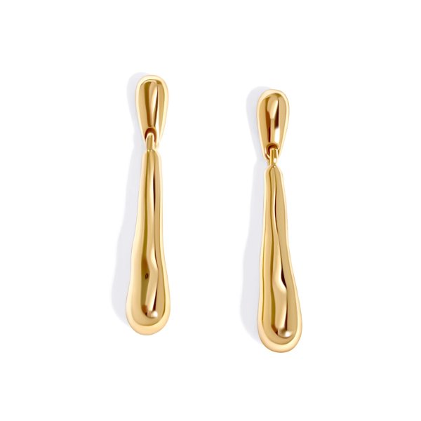 画像4: BIKO - Drip Drops - Medium - ドロップリンクピアス Gold / Silver (4)