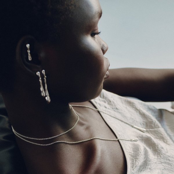 画像3: BIKO - Drip Drops - Medium - ドロップリンクピアス Gold / Silver (3)
