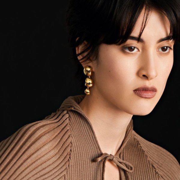 画像3: BIKO - Gisele Drops - ジゼルドロップピアス - Gold (3)