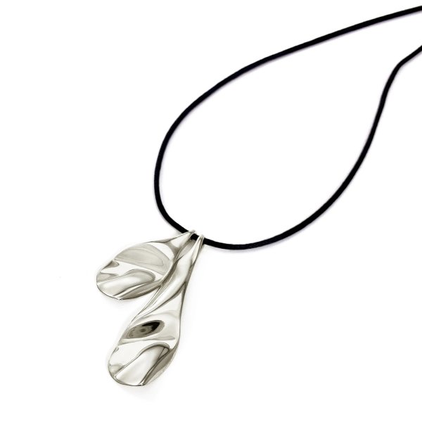 画像3: BIKO -  Margot Tie Necklace マーゴットコードネックレス - Silver (3)
