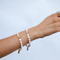 画像2: BIKO -  Muse Pearl Bracelet ミューズ淡水パールブレスレット - Silver (2)