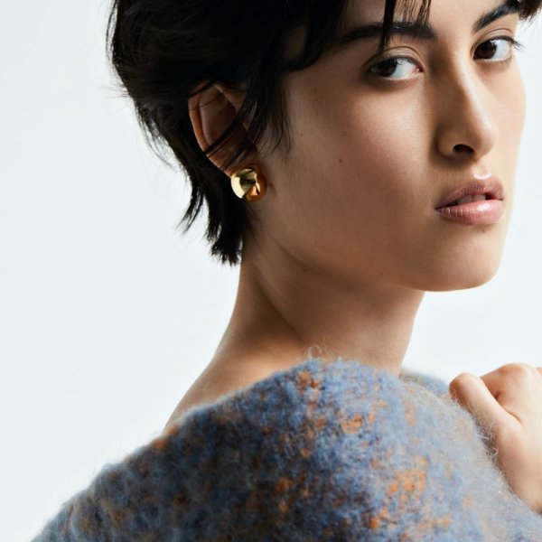 画像3: BIKO - Nicola Studs - Medium ニコラ スタッズピアスM - Gold (3)