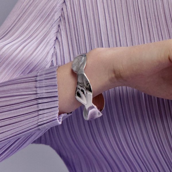 画像1: BIKO - Phoebe Bangle フィービーバングル - Silver (1)