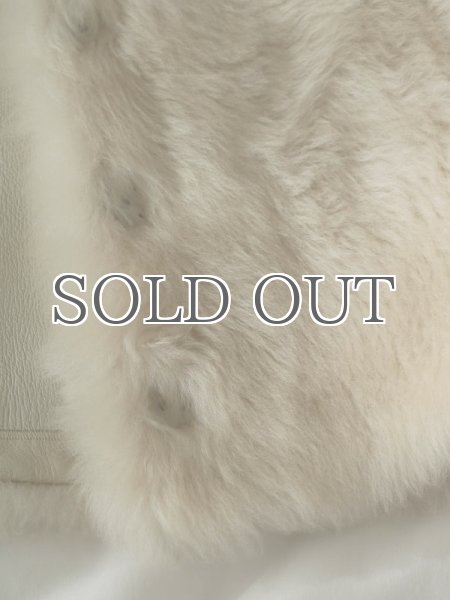 画像12: 【BLOSSOM H COMPANY】SHEARL LAMB VEST／ラムファーベスト [IVORY] (12)