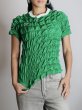 画像6: CELESTE BURGOYNE - THE RUCHED SPORTS TEE バブルスポーツTシャツ - GREEN (6)