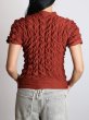 画像7: CELESTE BURGOYNE - THE RUCHED SPORTS TEE バブルスポーツTシャツ - BURGUNDY (7)
