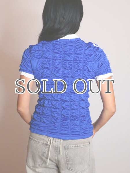 画像6: ［CELESTE BURGOYNE］THE RUCHED SPORTS TEE - BLUE (6)