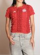 画像5: CELESTE BURGOYNE - THE RUCHED SPORTS TEE バブルスポーツTシャツ - RED (5)