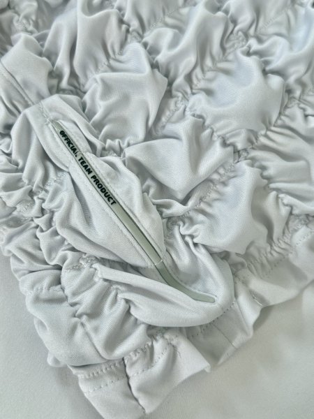 画像6: CELESTE BURGOYNE - THE RUCHED SPORTS TEE バブルスポーツTシャツ - WHITE x RED (6)