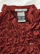 画像3: CELESTE BURGOYNE - THE RUCHED SPORTS TEE バブルスポーツTシャツ - BURGUNDY (3)