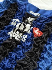 画像3: CELESTE BURGOYNE - THE RUCHED SPORTS TEE バブルスポーツTシャツ - BLUE x BLACK (3)