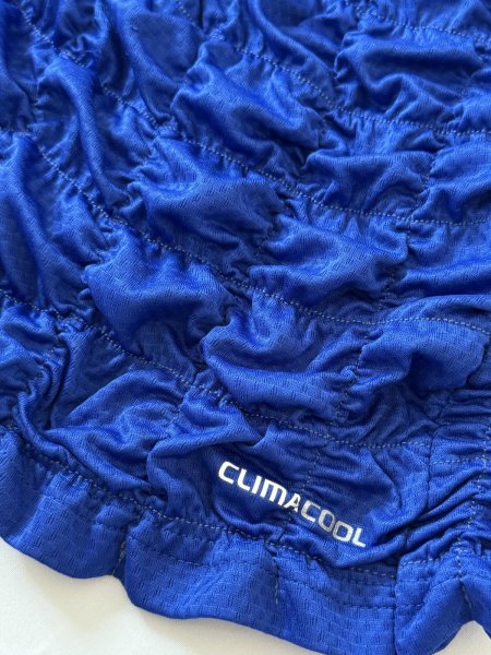 画像4: CELESTE BURGOYNE - THE RUCHED SPORTS TEE バブルスポーツTシャツ - BLUE x WHITE (4)