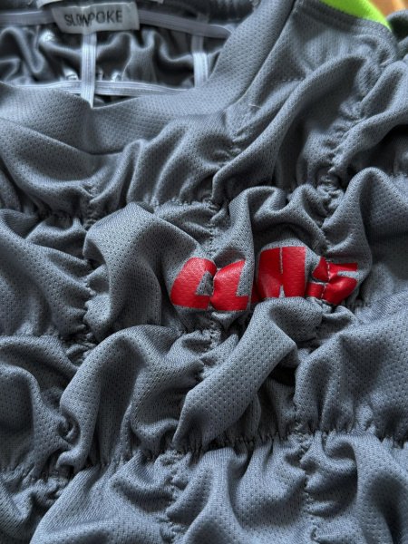 画像3: CELESTE BURGOYNE - THE RUCHED SPORTS TEE バブルスポーツTシャツ - GREY (3)