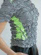 画像8: CELESTE BURGOYNE - THE RUCHED SPORTS TEE バブルスポーツTシャツ - GREY (8)