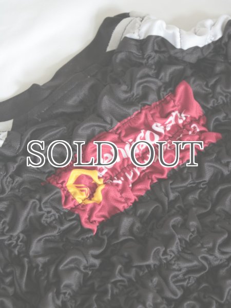 画像9: CELESTE BURGOYNE - THE RUCHED SPORTS TEE バブルスポーツTシャツ - BLACK/WHITE (9)