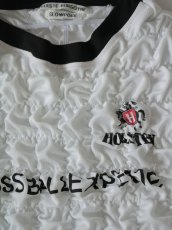 画像2: CELESTE BURGOYNE - THE RUCHED SPORTS TEE バブルスポーツTシャツ - WHITE (2)