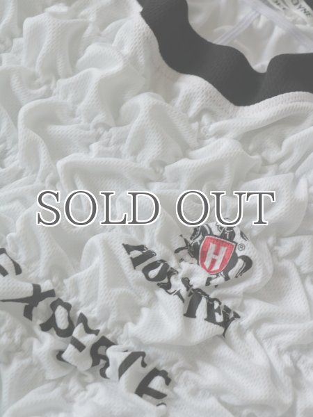 画像3: CELESTE BURGOYNE - THE RUCHED SPORTS TEE バブルスポーツTシャツ - WHITE (3)