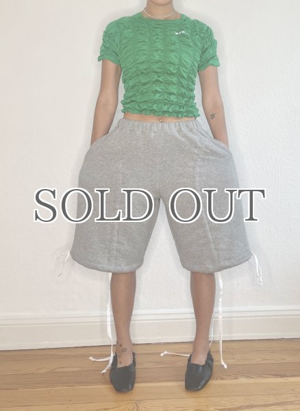 画像8: ［CELESTE BURGOYNE］ DRAWSTRING BLOOMERS ドローストショーツ - GREY (8)