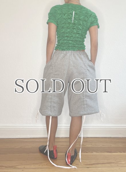 画像13: ［CELESTE BURGOYNE］ DRAWSTRING BLOOMERS ドローストショーツ - GREY (13)