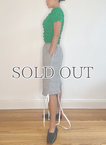 画像10: ［CELESTE BURGOYNE］ DRAWSTRING BLOOMERS ドローストショーツ - GREY (10)